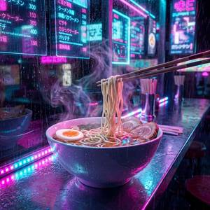 Ramen With Crispy Paneer (Chicken Broth)
