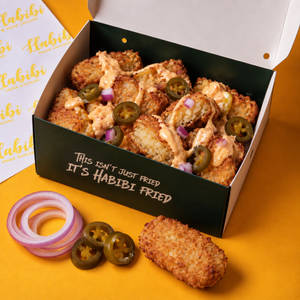 Habibi Cheesy Hash brown loaded fries