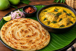 Kerala Paratha W Mango Fish Curry