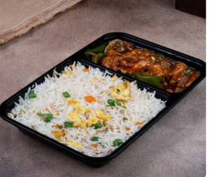 Chicken Fried Rice And Chicken Manchurian Combo