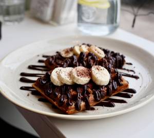 Nutella Banana Waffles