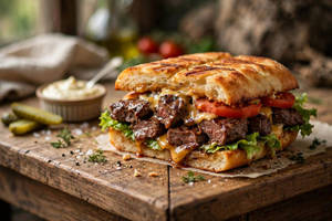 Beef Club Sandwiches
