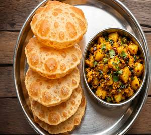 Puri 6 Pcs Aloo Bhujiya