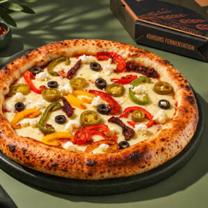 Roasted Peppers & Feta Garden Pizza