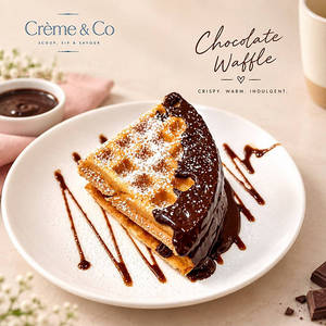 Dark Chocolate Spread Waffle