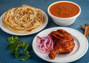 Kerala Paratha With Bbq Chicken Combo