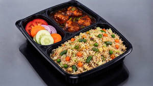 Fried Rice+  Chilli Chicken(4 Pcs) + Salad  Meal