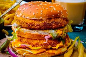 Double Crispy Paneer Burger