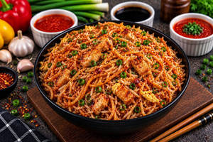 Chicken Combination Schezwan Rice