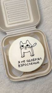 Cat Them Butterscotch Design bento Cake