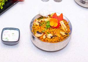 Mushroom Tikka Dum Biryani