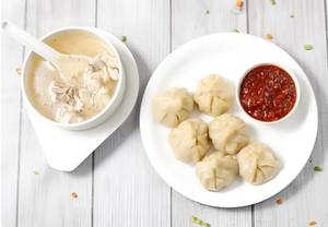 Chicken Steamed Momos [6 Pieces]