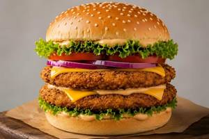 Double Chicken Patty Burger