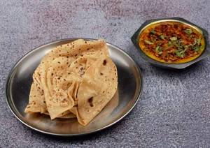 Dal Fry with 3 Tawa Roti