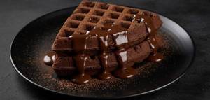 Dark chocolate waffle