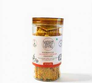 Sourdough Jalapeno Cheddar Cheese Crackers (200Gm)