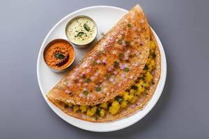 Rava onion masala dosa
