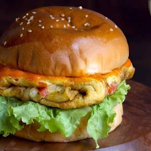 Double egg burger