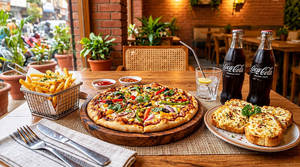 Veg BBQ Pizza Combo