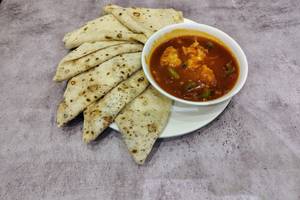 6 Rumali Roti with Chilli Chicken