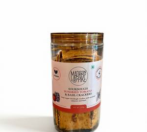 Sourdough Sun-Dried Tomato Crackers (230 Gm) ( Vegan)