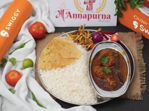 Chicken Rice Thali
