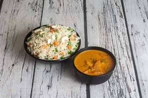 Veg Biryani With Paneer Butter Masala