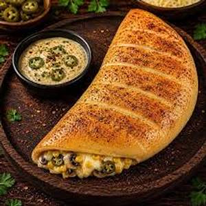 Stuffed Garlic Bread with Cheese Dip