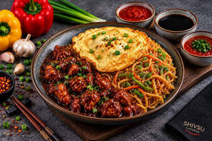 Chicken Noodles With Black Pepper Chicken