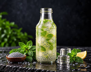 Basil Seeds Lemonade