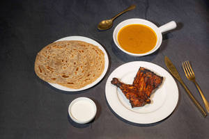 Bbq Chicken With 2 Indian Breadcombo