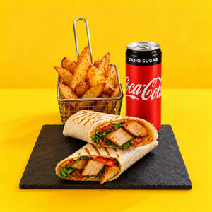Spicy Korean Paneer Wrap Combo