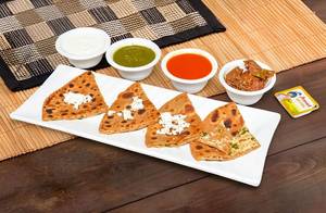 2 Paneer Paratha with Boondi Raita