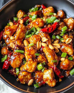 Chicken Shaolin Kung Pao Nutty Glaze