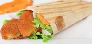 Crispy Aloo Tikki Wrap