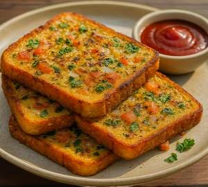 Cheesy Chilli Toast [ 2 Ps ]