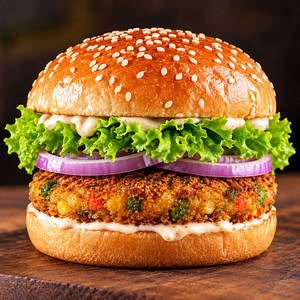 Classic Veg Burger [on]