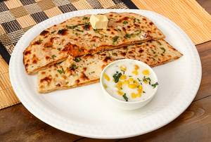 2 Aloo Paratha with Boondi Raita