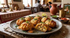 Tandoori Creamy Paneer Fried Momos ( 8 Pieces)