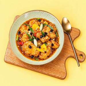Spicy Orange Fish With Black Beans Sauce