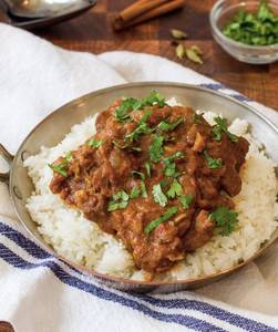 Plain Rice With Mutton Stew [2 Pieces]