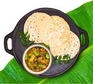 Dosa With Chicken Curry (2 Pcs)