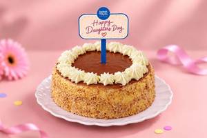 Daughter's Day Special Butterscotch Cake (500gm) (Eggless)