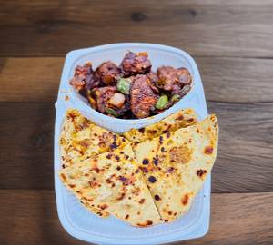 Chicken Keema Paratha & Chicken 65 Lunch Box