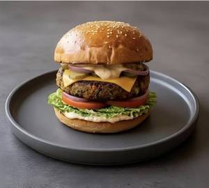 Crispy Cheese Veggie Burger