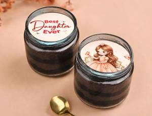 Daughter's Day Choco Poster Jar Cake Duo (180ml each)
