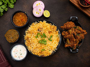 Chicken Lollipop Biryani [3 Pieces]