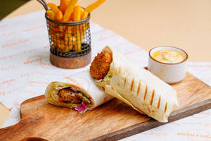 Falafel and Hummus Wrap