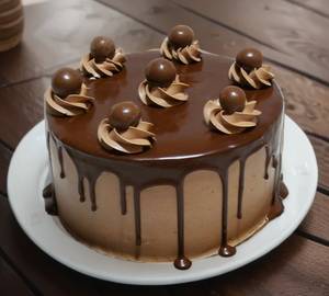 Dark Chocolate Truffle Design Cake
