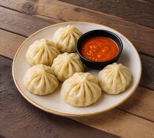 Veg Steam Momo ( 8pcs )